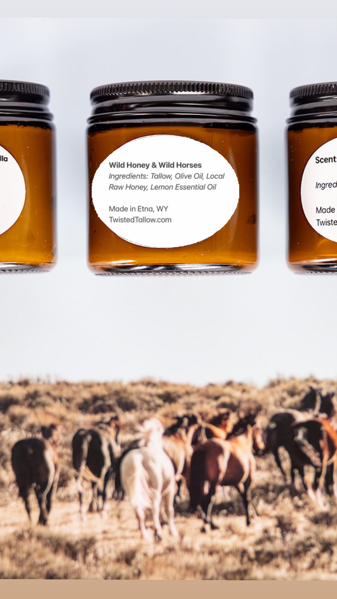 2oz Wild Honey & Wild Horses Face Cream